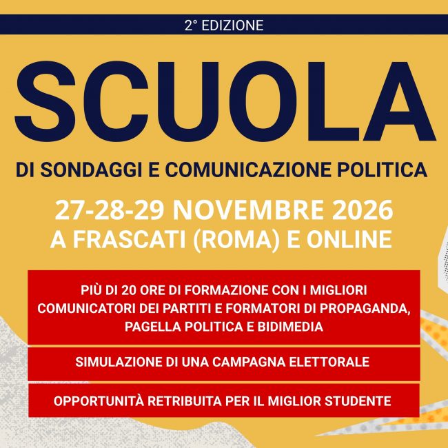 scuola comunicazione e sondaggi 2026